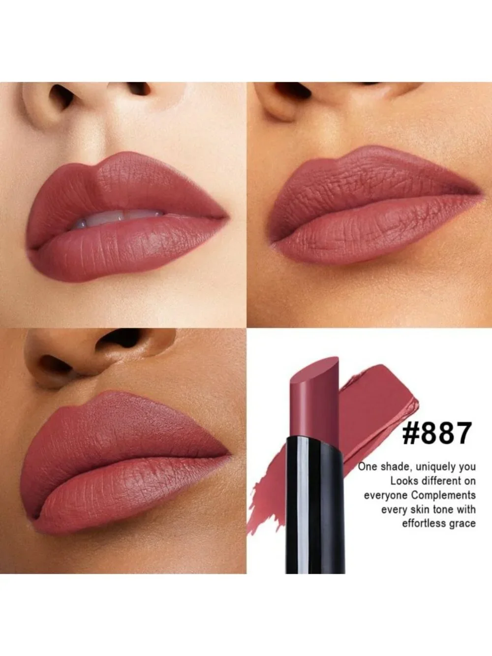 High Pigment Matte Velvet Lipstick - Long Lasting, Waterproof, Vegan